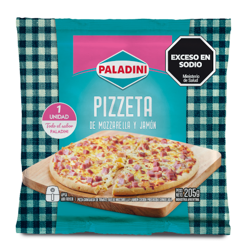 Pizzeta Mozzarella y Jamón